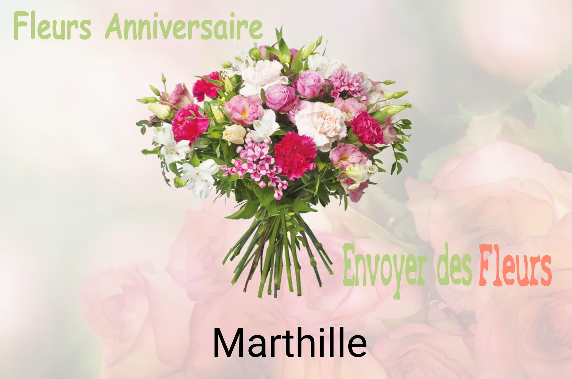 Bouquet de fleurs d’anniversaire livré à Marthille